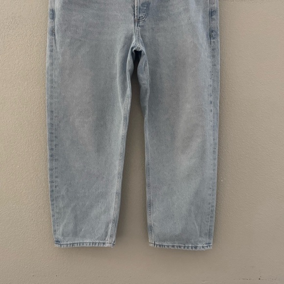 Citizens of Humanity Dahlia Bow Leg Baby Roll Jeans 30 Light Denim Blue Crop - Picture 8 of 14